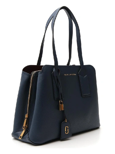 Shop Marc Jacobs Editor Tote Bag In Navy