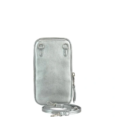 Shop Miu Miu Matelassé Shoulder Bag In Silver
