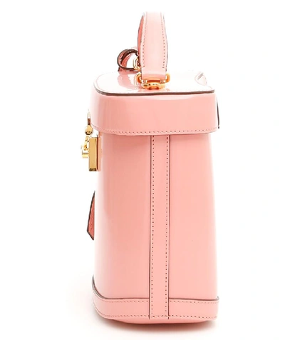 Shop Mark Cross Structured Shoulder Bag In Pink