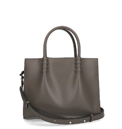 Shop Tod's Small Shopper Tote Bag In Brown