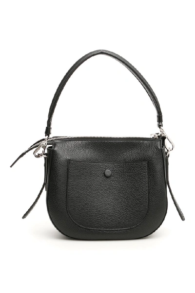 Shop Tod's Double T Satchel Chain Tote Bag In Black