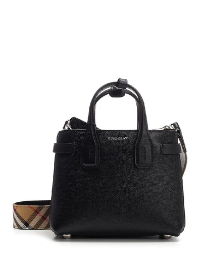 Burberry Baby Banner Tote Bag In Black | ModeSens