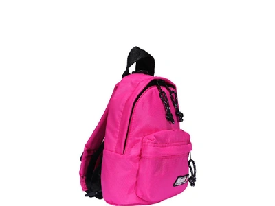 Shop Msgm Logo Patch Backpack In Pink