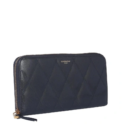 Shop Givenchy Quilted Zipped Wallet In Black