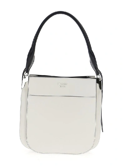 Shop Prada Margit Shoulder Bag In White