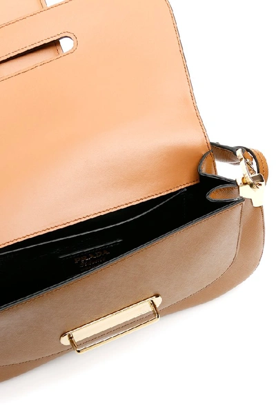 Shop Prada Sidonie Shoulder Bag In Brown