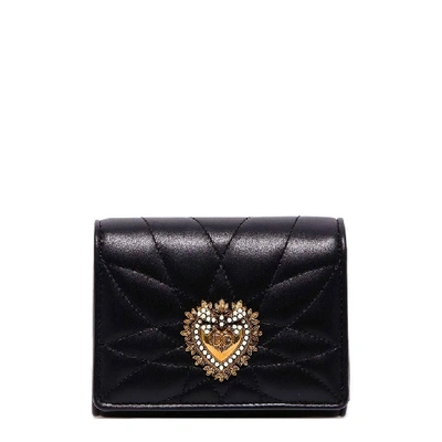 Shop Dolce & Gabbana Devotion Wallet In Black