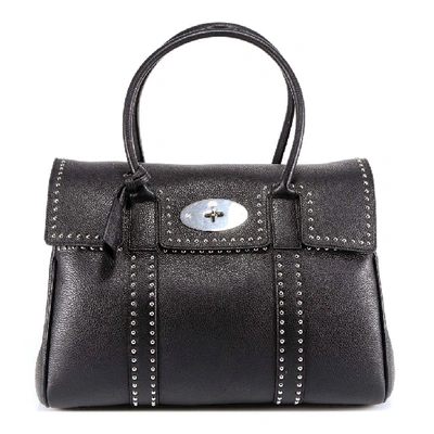 Shop Mulberry Studded Tote Bag In Black