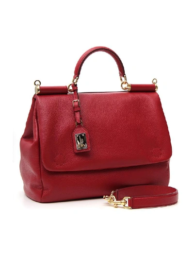 Shop Dolce & Gabbana Silicity Tote Bag In Red