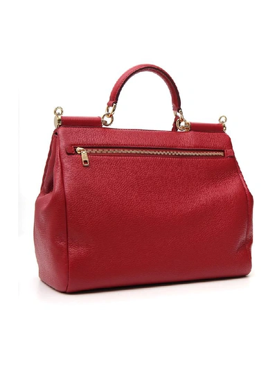 Shop Dolce & Gabbana Silicity Tote Bag In Red