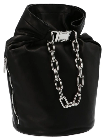 Shop Alexander Wang Chain Bucket Bag In Black