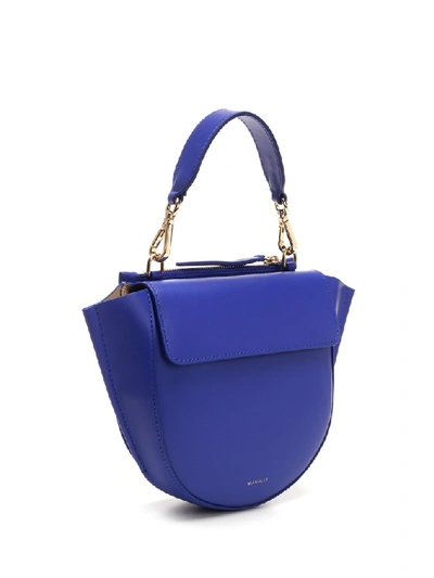 Shop Wandler Hortensia Mini Shoulder Bag In Blue