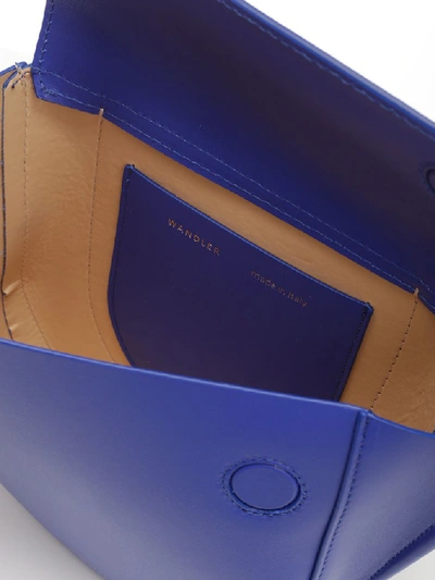 Shop Wandler Hortensia Mini Shoulder Bag In Blue