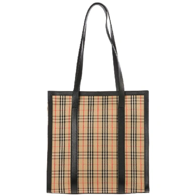 Shop Burberry The Small 1983 Check Link Tote Bag In Multi