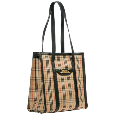 Shop Burberry The Small 1983 Check Link Tote Bag In Multi