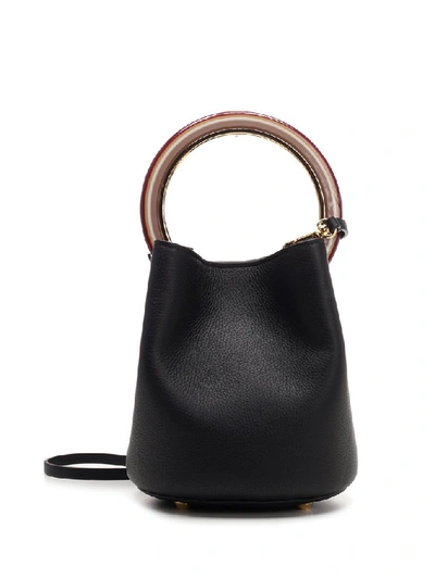 Shop Marni Pannier Bucket Bag In Black