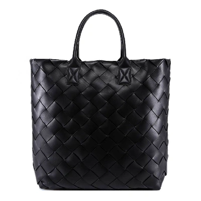 Shop Bottega Veneta Maxi Cabat Tote Bag In Black