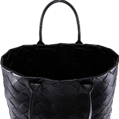 Shop Bottega Veneta Maxi Cabat Tote Bag In Black