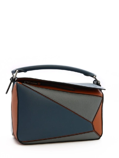 Shop Loewe Puzzle Shoulder Bag In Multi