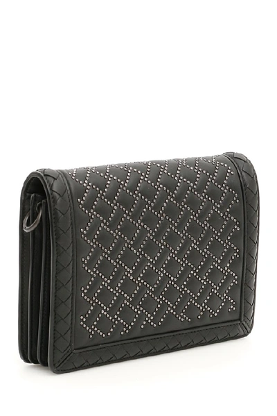 Shop Bottega Veneta Intrecciato Mini Montebello Bag In Black