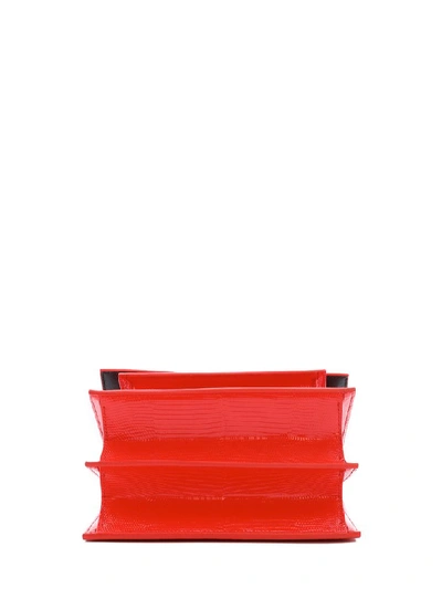 Shop Balenciaga Bb Logo Embossed Shoulder Bag In Red