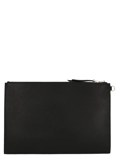 Shop Givenchy Logo Signature Clutch Bag In Black