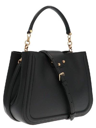 Shop Dolce & Gabbana Dg Logo Embellished Shoulder Bags In Black