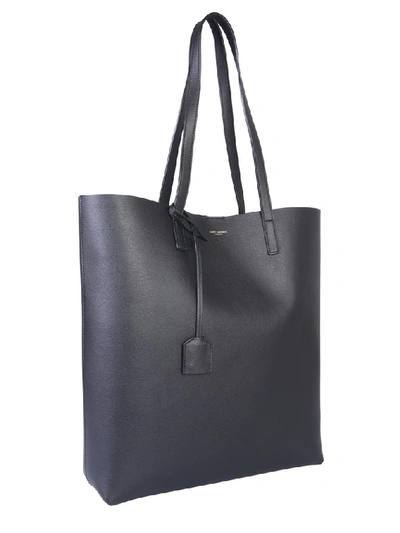 Shop Saint Laurent N/s Shopping Tote Bag In Black