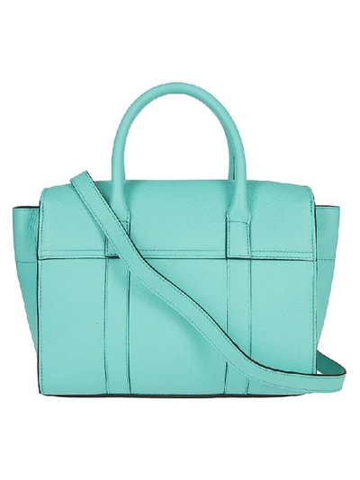 Shop Mulberry Small Bayswater Tote Bag In Green