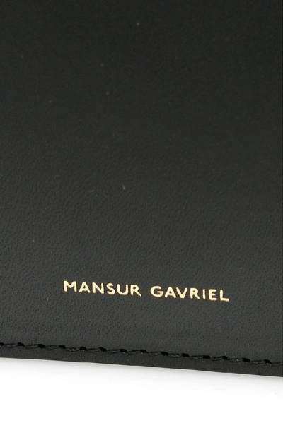 Shop Mansur Gavriel Top Handle Tote Bag In Black