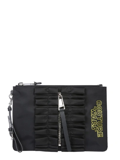 Shop Moschino Couture Wars Clutch Bag In Black