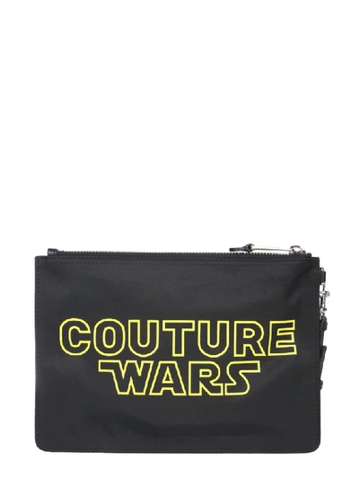 Shop Moschino Couture Wars Clutch Bag In Black