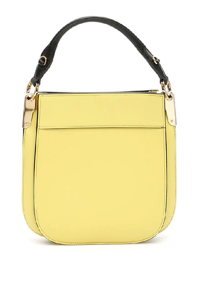 Shop Prada Small Margit Shoulder Bag In Yellow