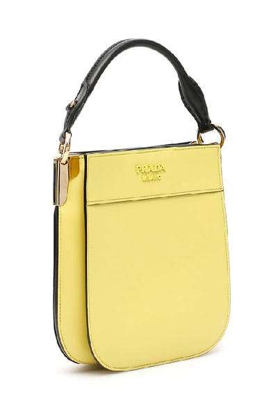 Shop Prada Small Margit Shoulder Bag In Yellow