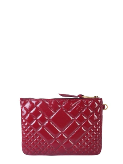 Shop Versace Small Medusa Clutch Bag In Red