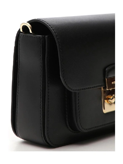 Shop Michael Michael Kors Sloan Shoulder Bag In Black