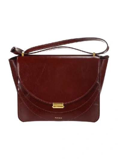 Shop Wandler Luna Structured Shoulder Bag In Brown