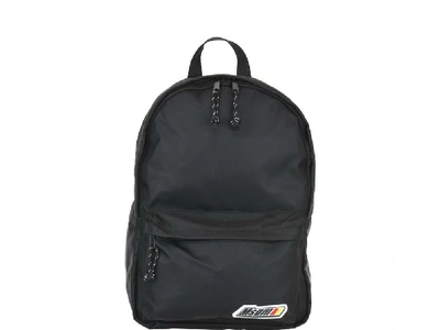 Shop Msgm Logo Patch Backpack In Black
