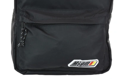 Shop Msgm Logo Patch Backpack In Black
