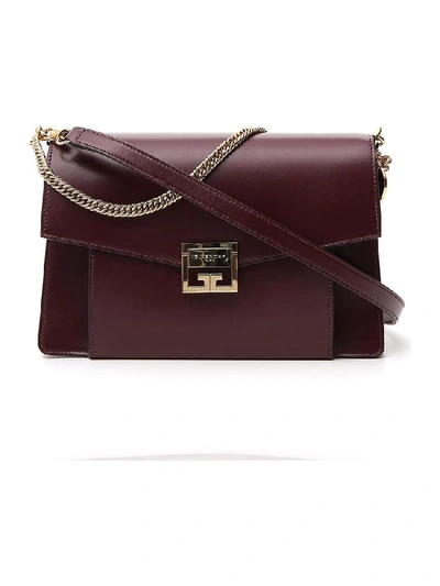 Shop Givenchy Gv3 Medium Shoulder Bag In Purple