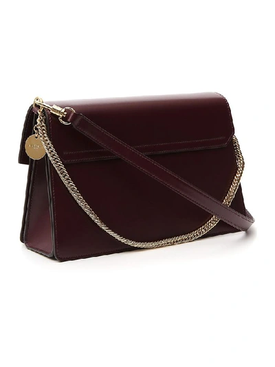 Shop Givenchy Gv3 Medium Shoulder Bag In Purple