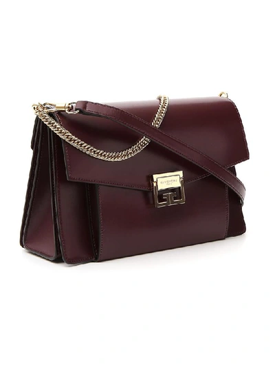 Shop Givenchy Gv3 Medium Shoulder Bag In Purple