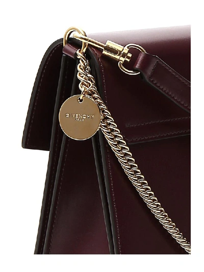 Shop Givenchy Gv3 Medium Shoulder Bag In Purple