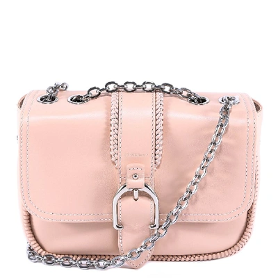 Shop Longchamp Buckle Shoulder Bag In Pink