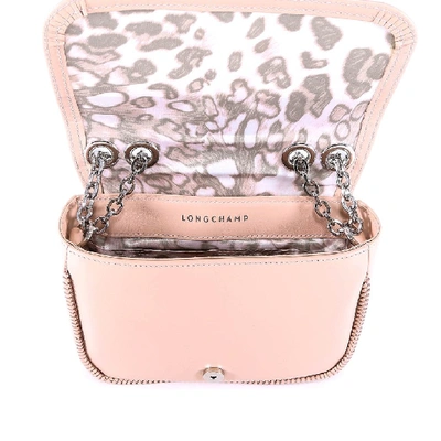 Shop Longchamp Buckle Shoulder Bag In Pink