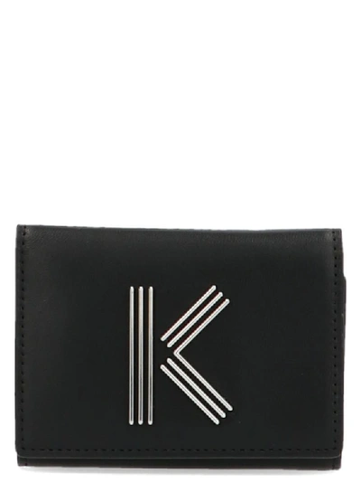 Shop Kenzo K Bag Logo Coin Purse In Black