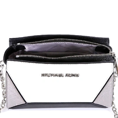 Shop Michael Michael Kors Logo Plaque Prism Shoulder Bag In Multi
