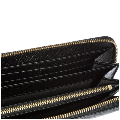 Shop Dolce & Gabbana Dauphine Zip Wallet In Black