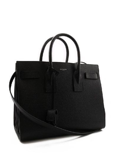 Shop Saint Laurent Small Classic Sac De Jour Tote Bag In Black