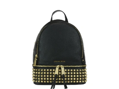 Shop Michael Michael Kors Rhea Backpack In Black